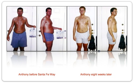 personal training Santa Fe user review: before and after pictures of weight loss